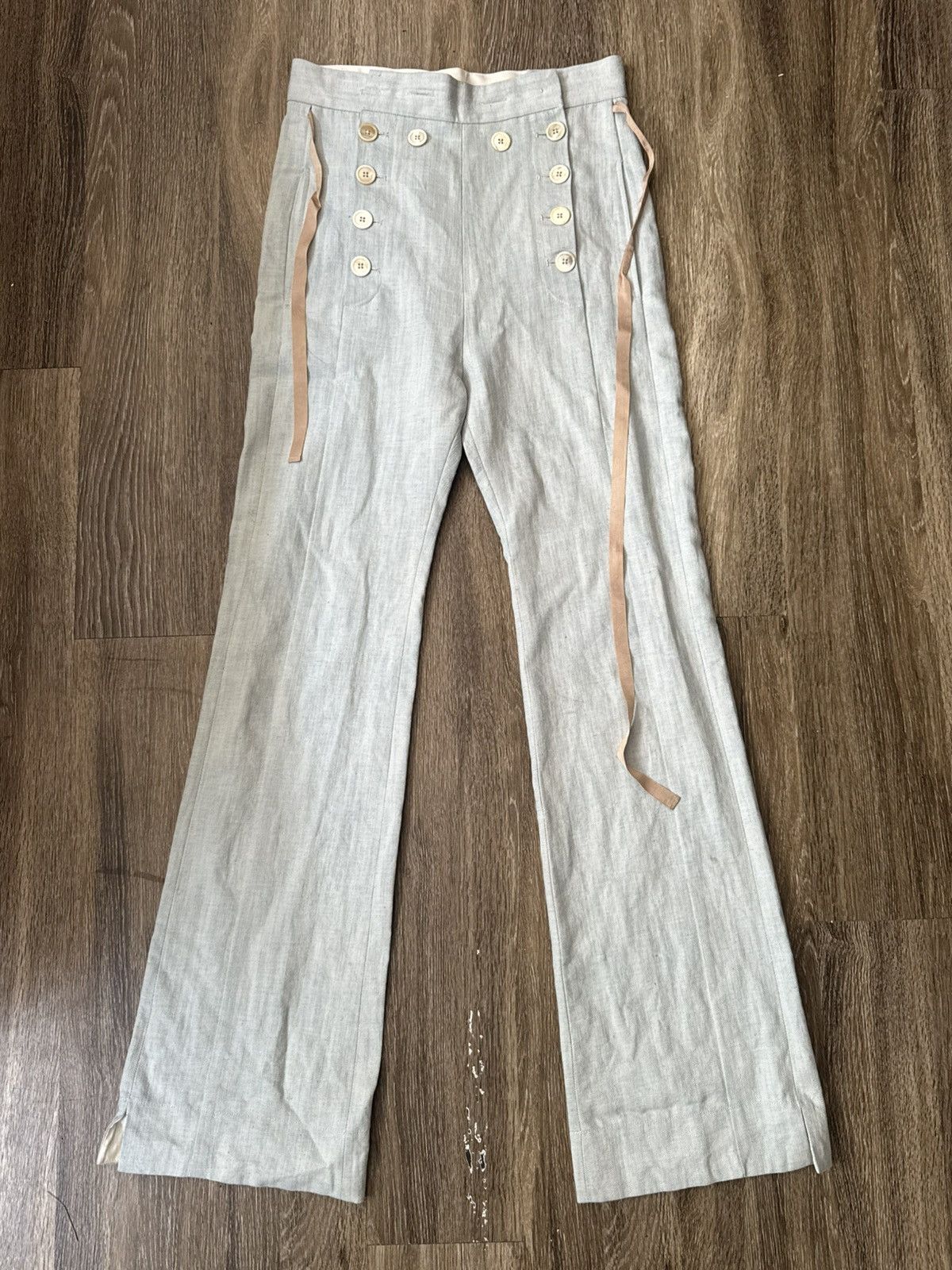 Ann Demeulemeester Custom Linen Trouser Size 26" / US 2 / IT 38 - 1 Thumbnail