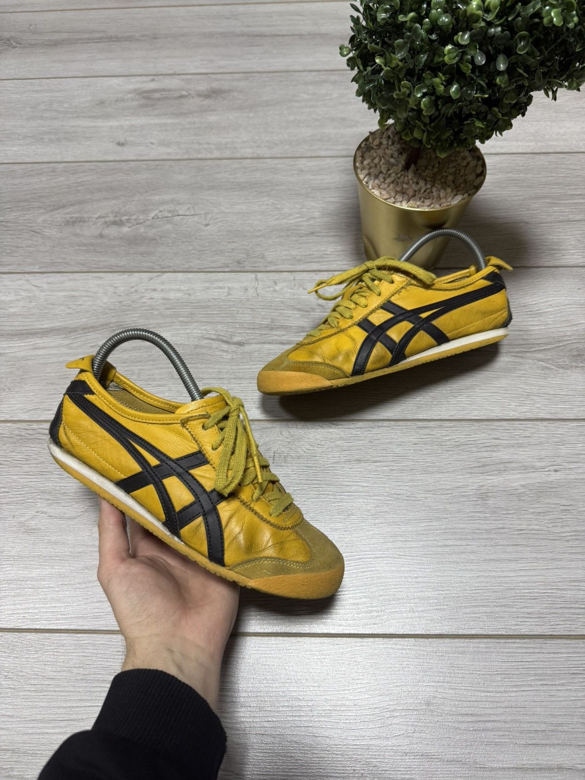 Asics ASICS Kill Bill yellow iconic leather sneakers shoes Size US 5.5 / IT 35.5 - 1 Thumbnail