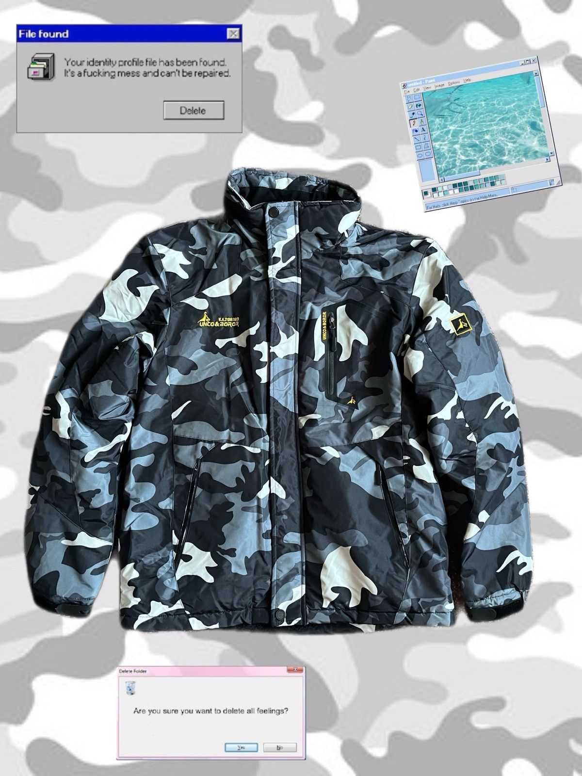 Goretex UNCO & BOROR Camo Insulated Jacket Fleece Lined S Size US S / EU 44-46 / 1 - 1 Thumbnail