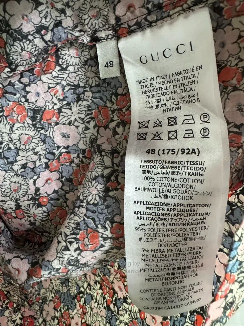 Gucci Gucci Short-sleeved shirt with broken flowers Size US M / EU 48-50 / 2 - 4 Thumbnail