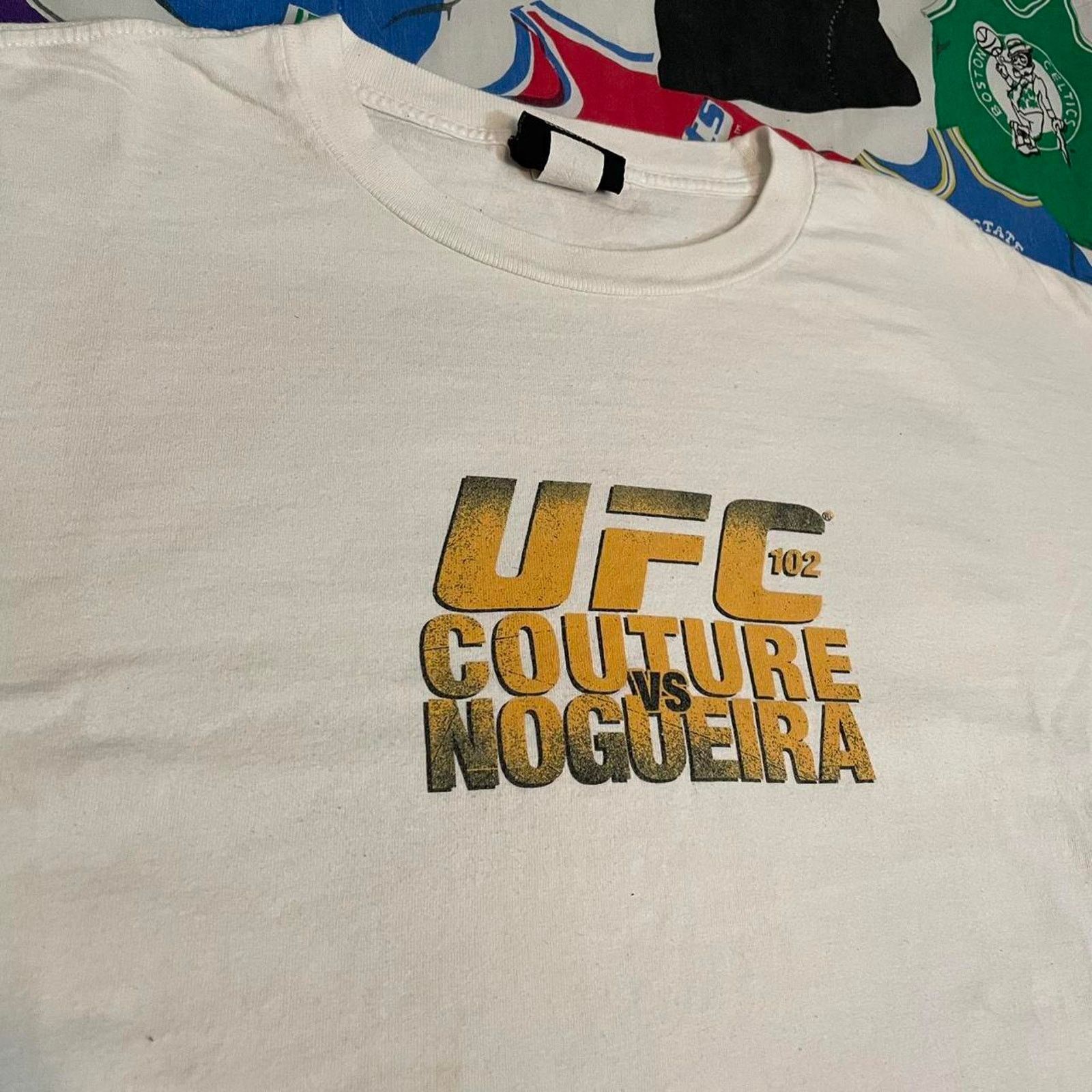 UFC × Vintage Y2K 2009 UFC 102 Randy Couture vs Antonio Nogueira Merch Tee Size US XXL / EU 58 / 5 - 4 Thumbnail