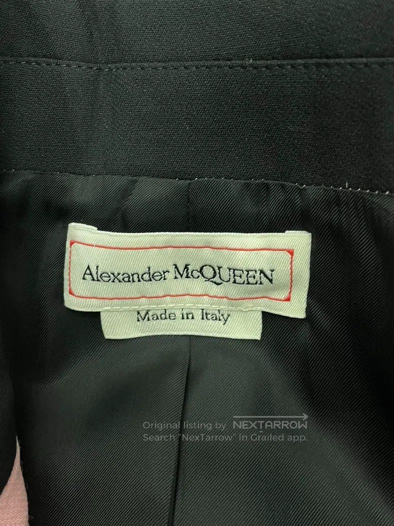 Alexander McQueen Alexander Mcqueen Pink and black colour-blocked suit jacke Size M / US 6-8 / IT 42-44 - 3 Thumbnail