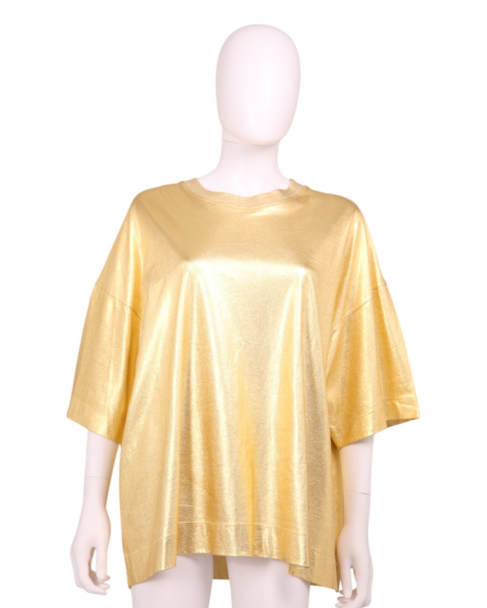 Dries Van Noten Gold Oversized tee Size M / US 6-8 / IT 42-44 - 1 Thumbnail