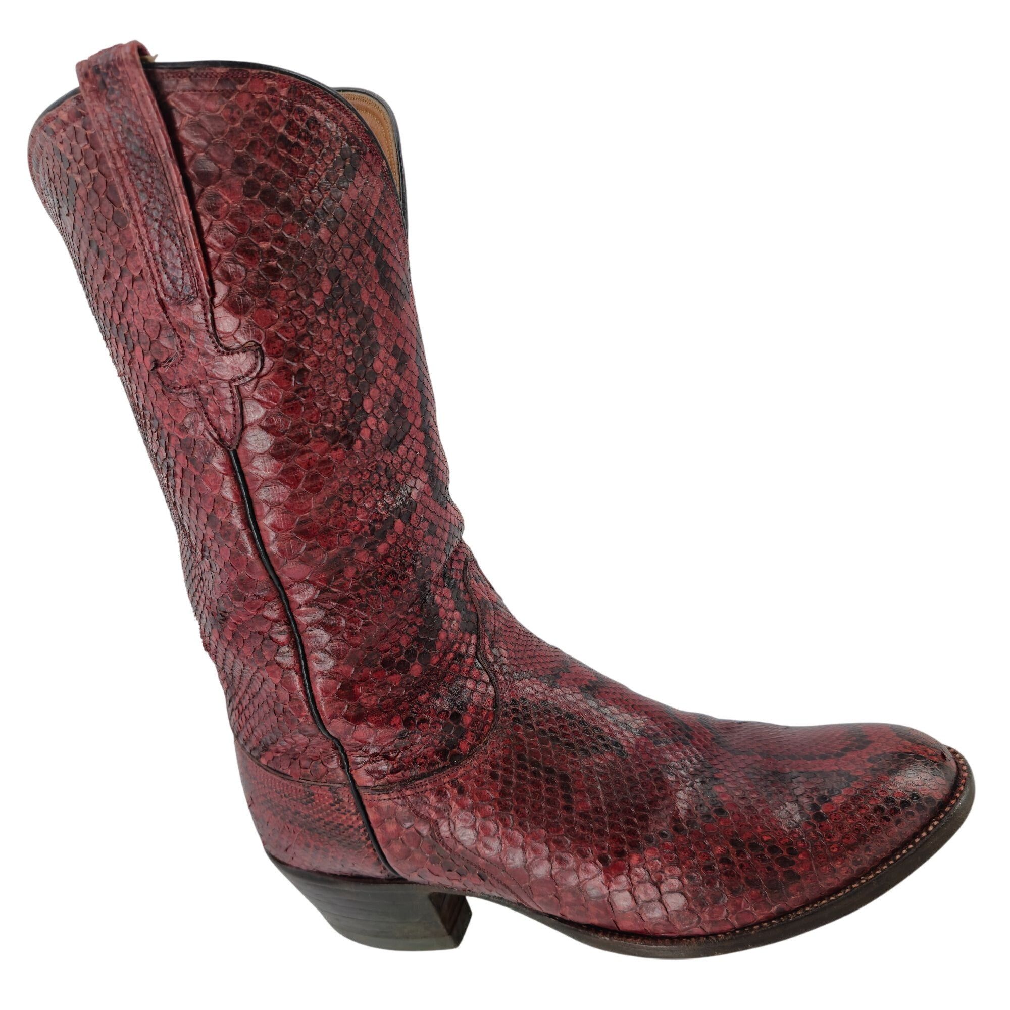 Lucchese Lucchese San Antonio Full Burmese Python Mens 11.5D Cowboy Size US 11.5 / EU 44-45 - 1 Thumbnail