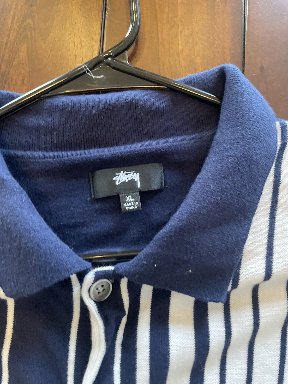 Stussy Stussy striped knit shirt | Grailed