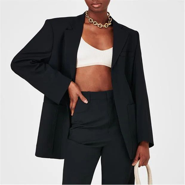 Jacquemus o1g2r1mq1024 Oversized Jacket in Black Size XXS / US 00 / IT 34 - 4 Thumbnail