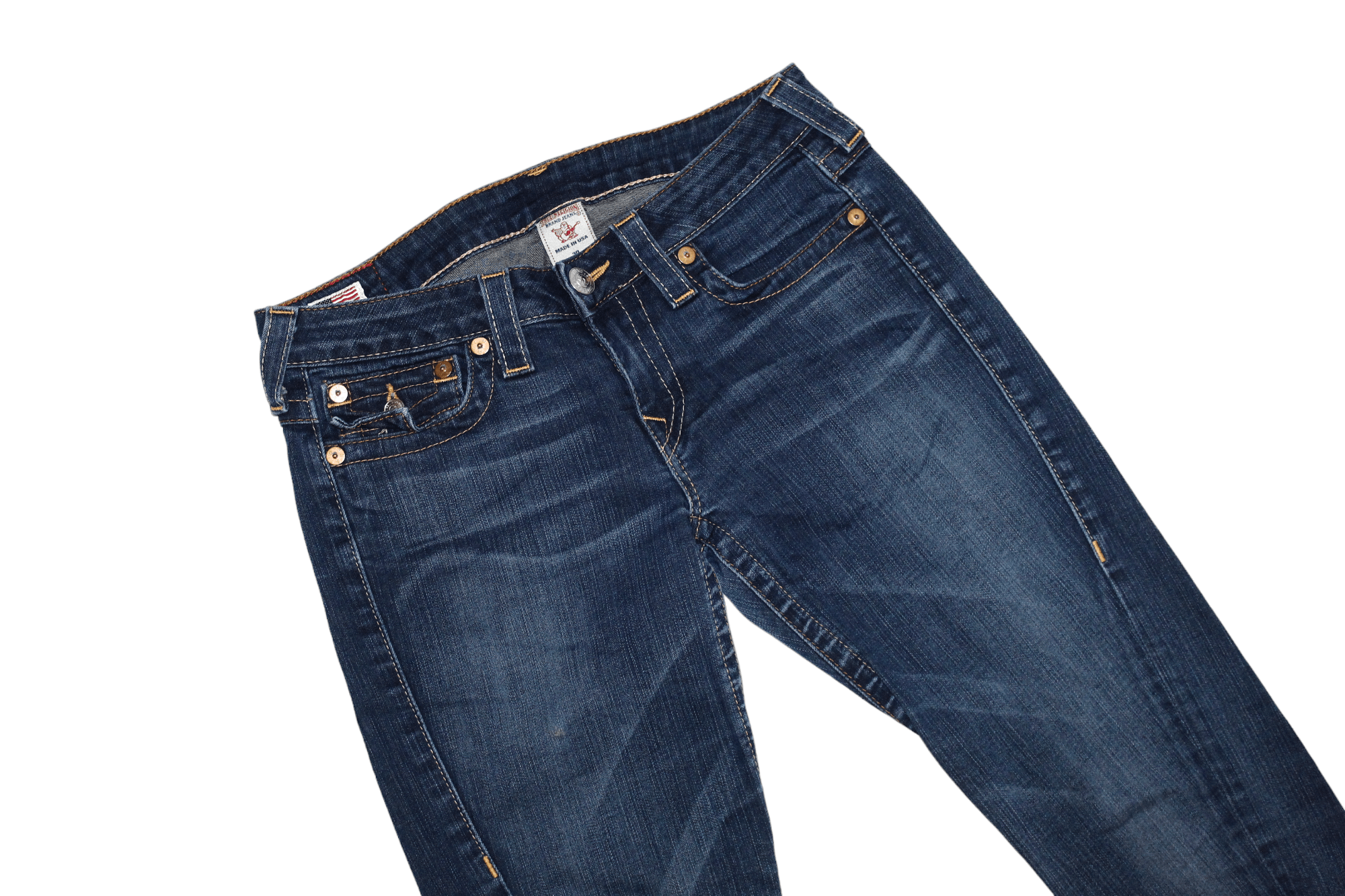 True Religion True Religion Julie Faded Denim Skinny Arc Leg Jeans Size 30" / US 8 / IT 44 - 4 Thumbnail