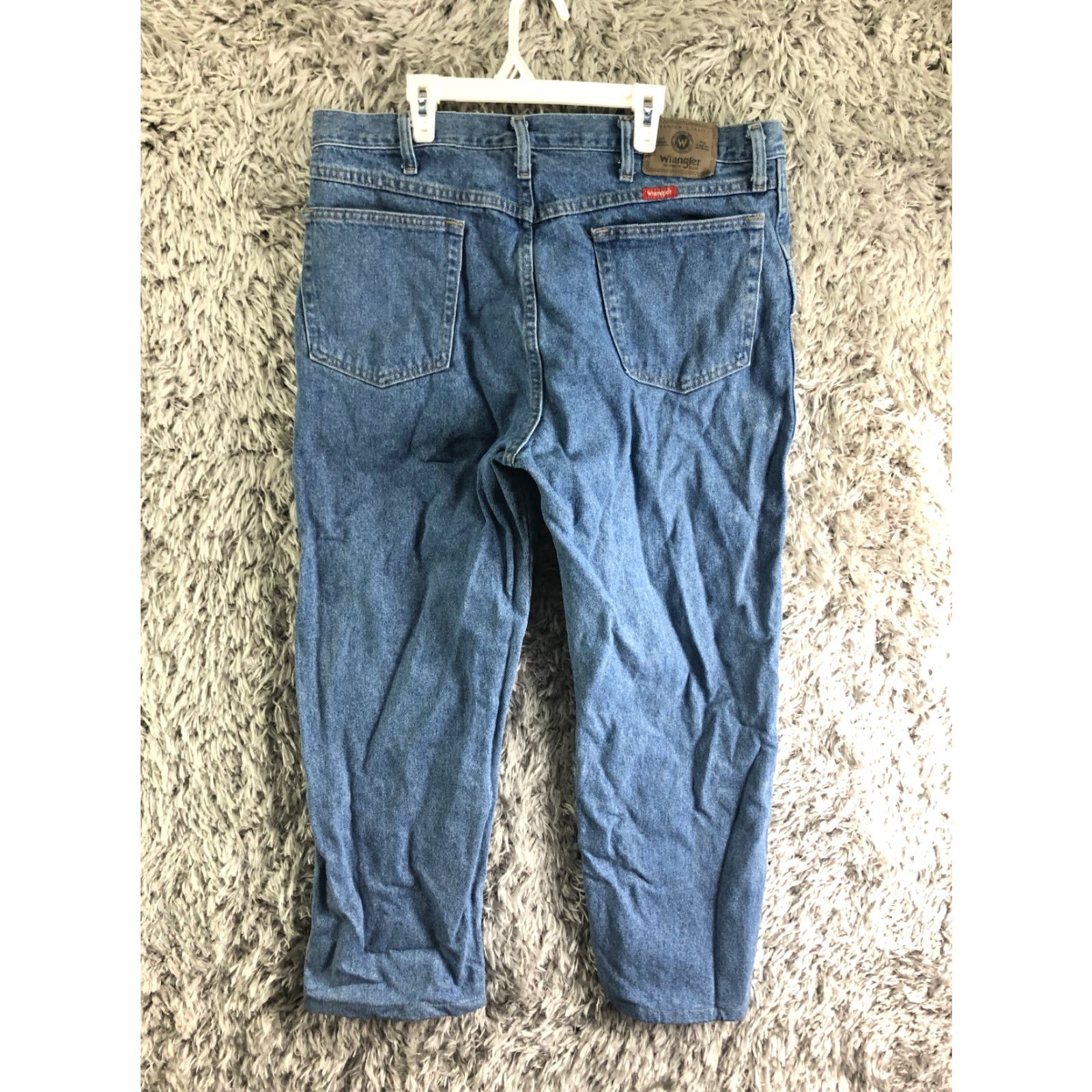 Wrangler Wrangler Jeans Mens 38x30 Mid Rise Straight Leg Medium Wash Blue Denim Jeans Size US 38 / EU 54 - 5 Thumbnail
