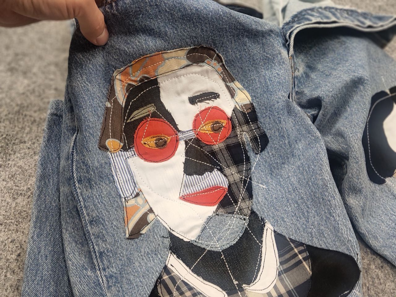 Levi's Vintage 90's Levis 501 Sashiko Patchwork Face Jeans watanabe Size US 33 - 15 Thumbnail