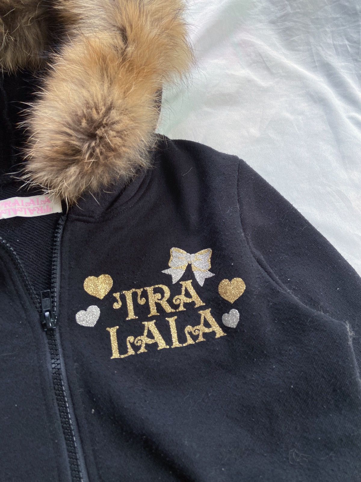 Japanese Brand TRALALA GIRL LIKE OF STYLE FUR ZIP HOODIE Size US XS / EU 42 / 0 - 5 Thumbnail