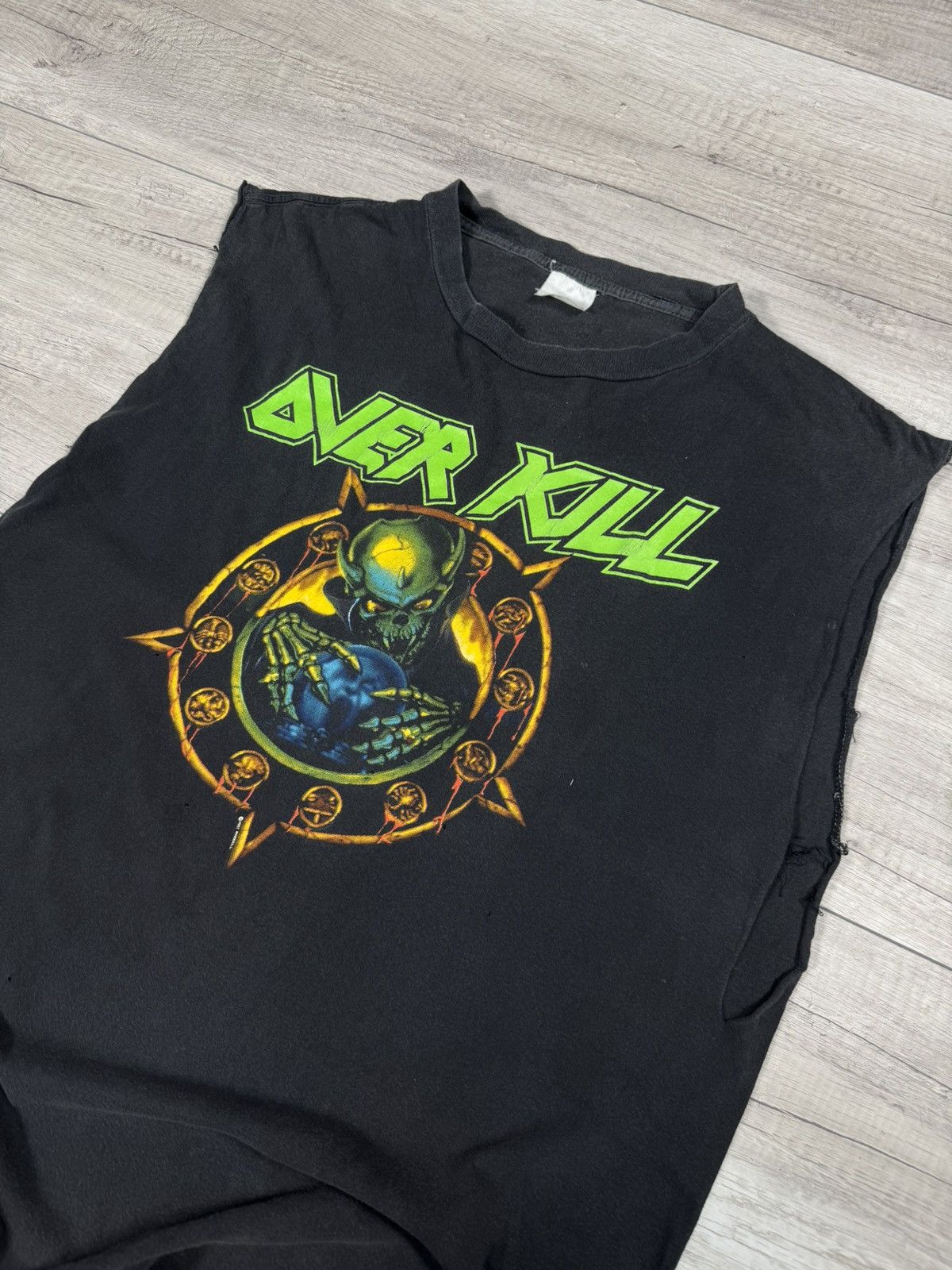 Band Tees Overkill 1991 Vintage Horrorscope Tour single stitch t shirt Size US L / EU 52-54 / 3 - 2 Thumbnail