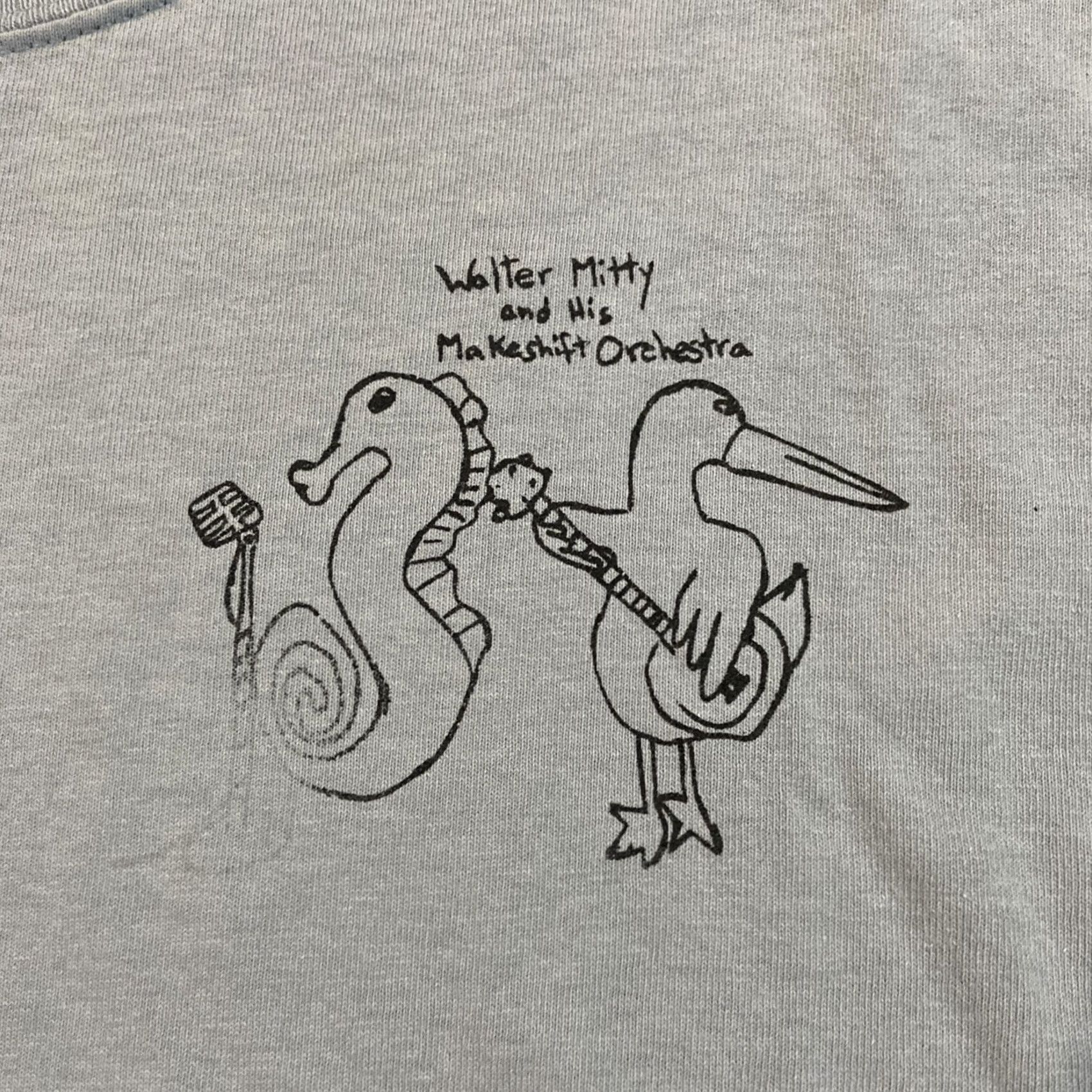 Vintage Walter Mitty and His Makeshift Orchestra T Shirt Medium Blue M Mens Shirt Size US M / EU 48-50 / 2 - 2 Thumbnail