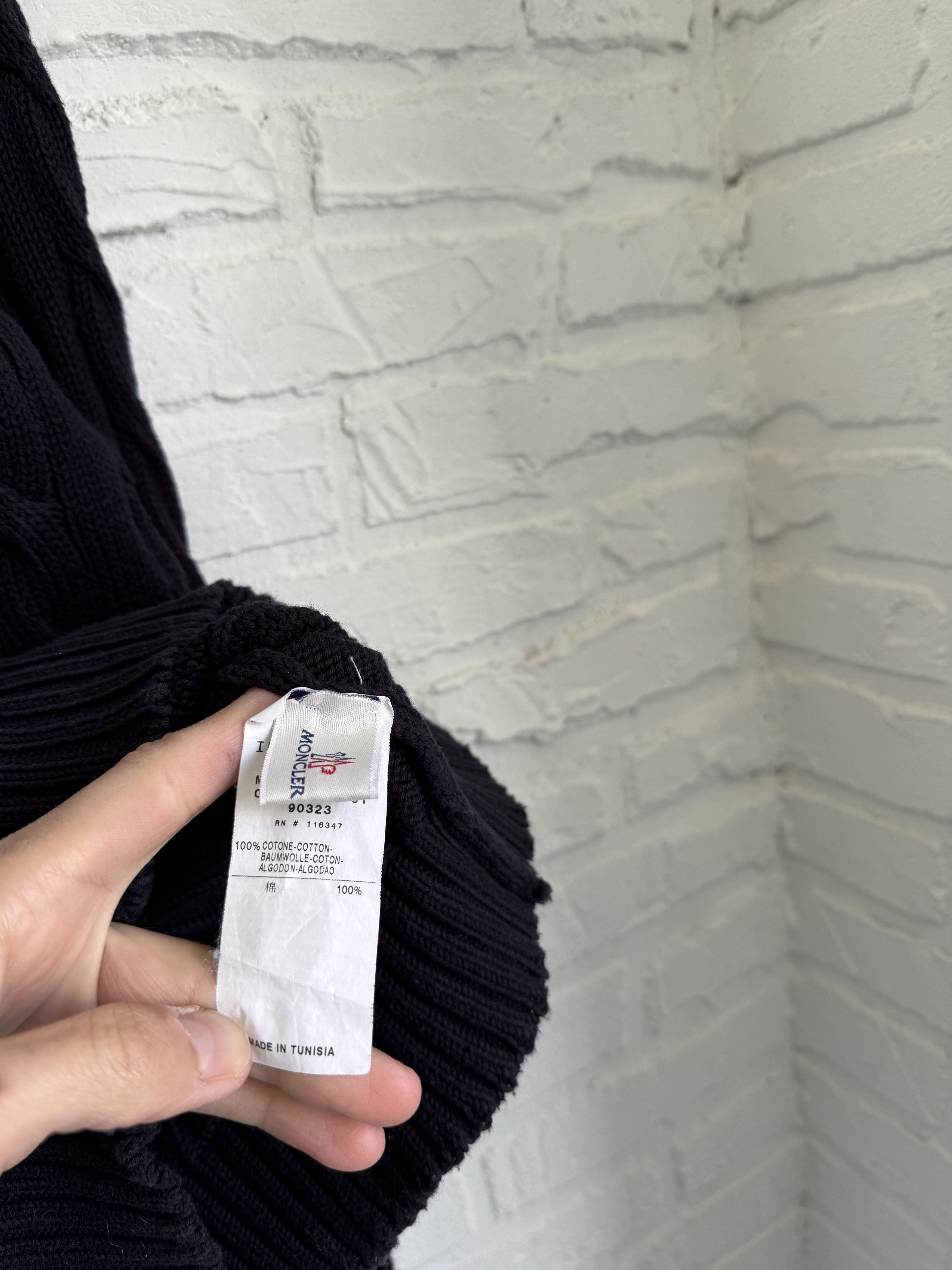 Moncler Moncler Cable Knit V Neck Sweater Size US S / EU 44-46 / 1 - 5 Thumbnail