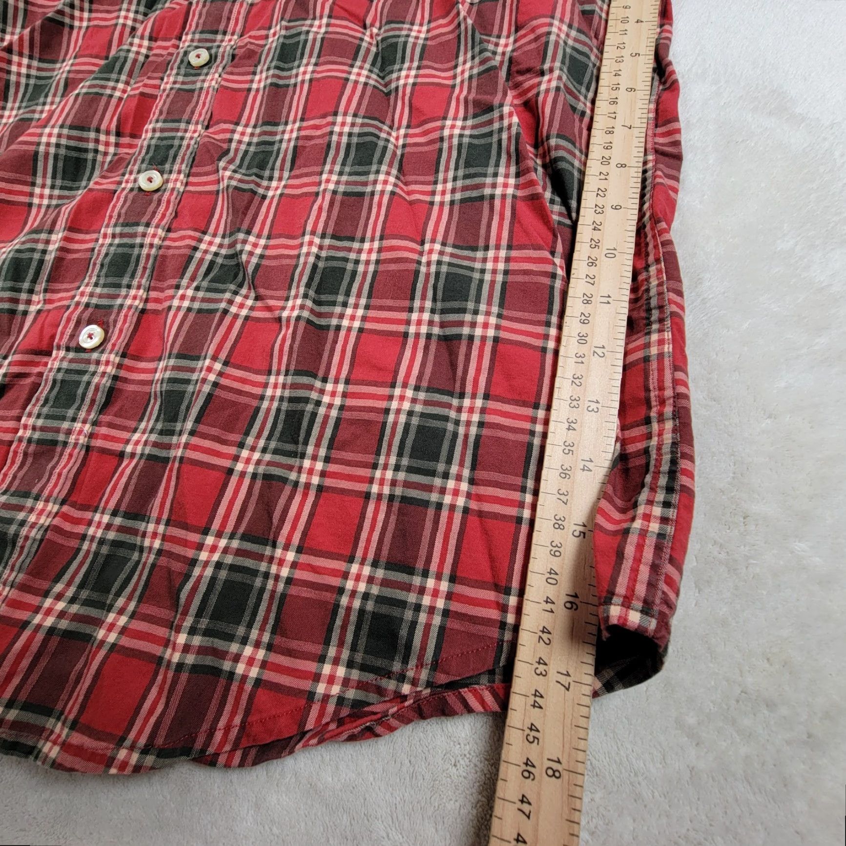 Orvis Orvis Shirt Long Sleeve Button-Down Mens Large Plaid 100% Cotton Red Size US L / EU 52-54 / 3 - 7 Thumbnail