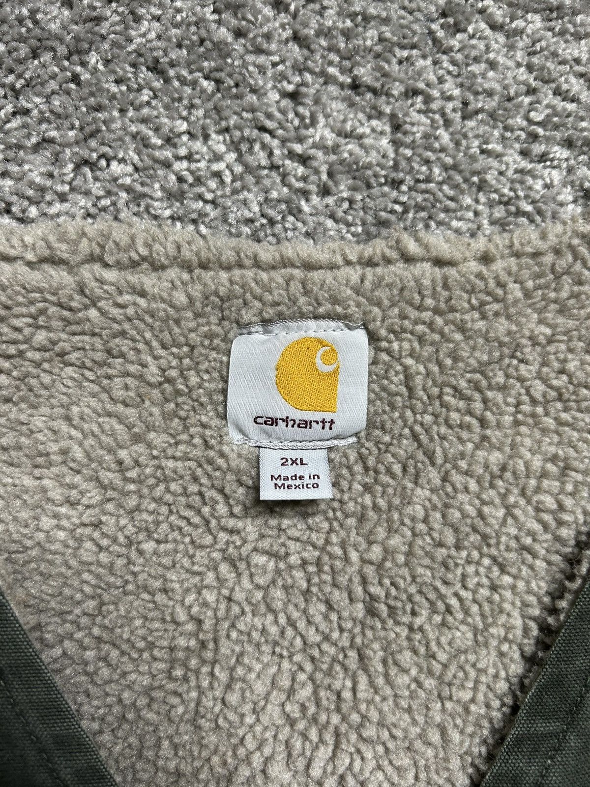 Carhartt Vintage Y2K Carhartt Arctic Sherpa Vest Olive Moss Earth Size US XXL / EU 58 / 5 - 3 Thumbnail