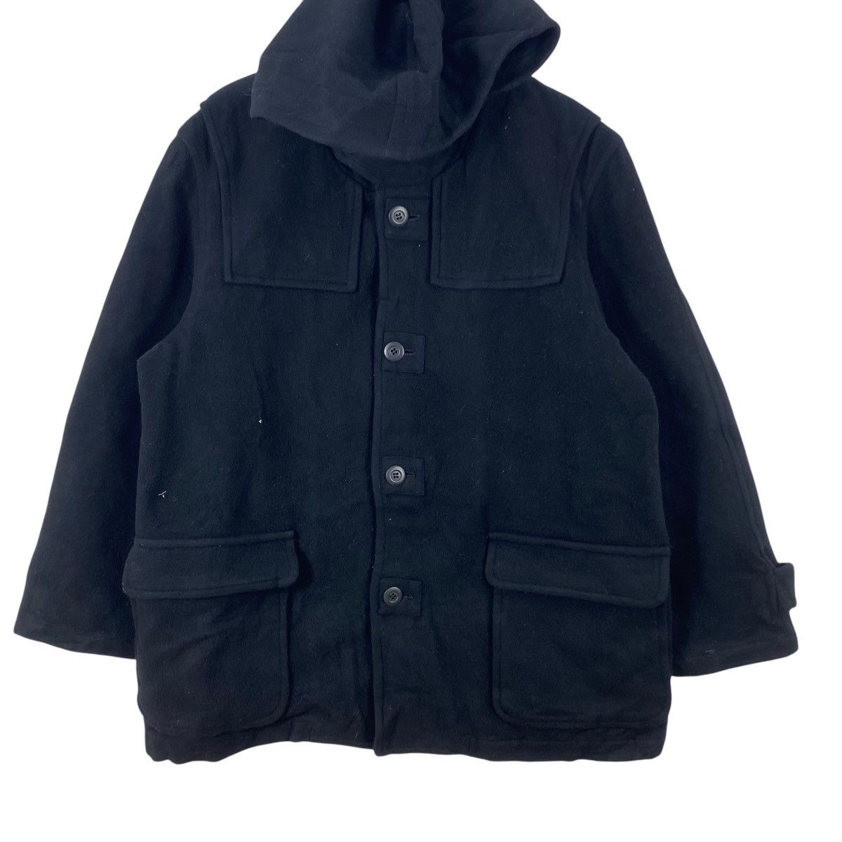 Vintage Vintage INED Hooded Duffle Coat Jacket Quilted Lining Size XL / US 12-14 / IT 48-50 - 5 Thumbnail