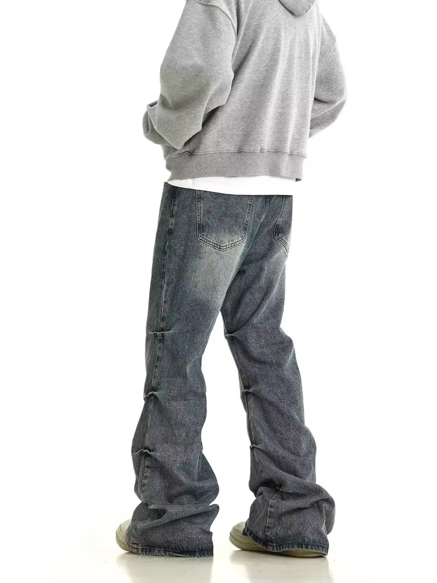 Jean × Vintage Distressed Micro-flare Jeans Size US 31 - 2 Thumbnail