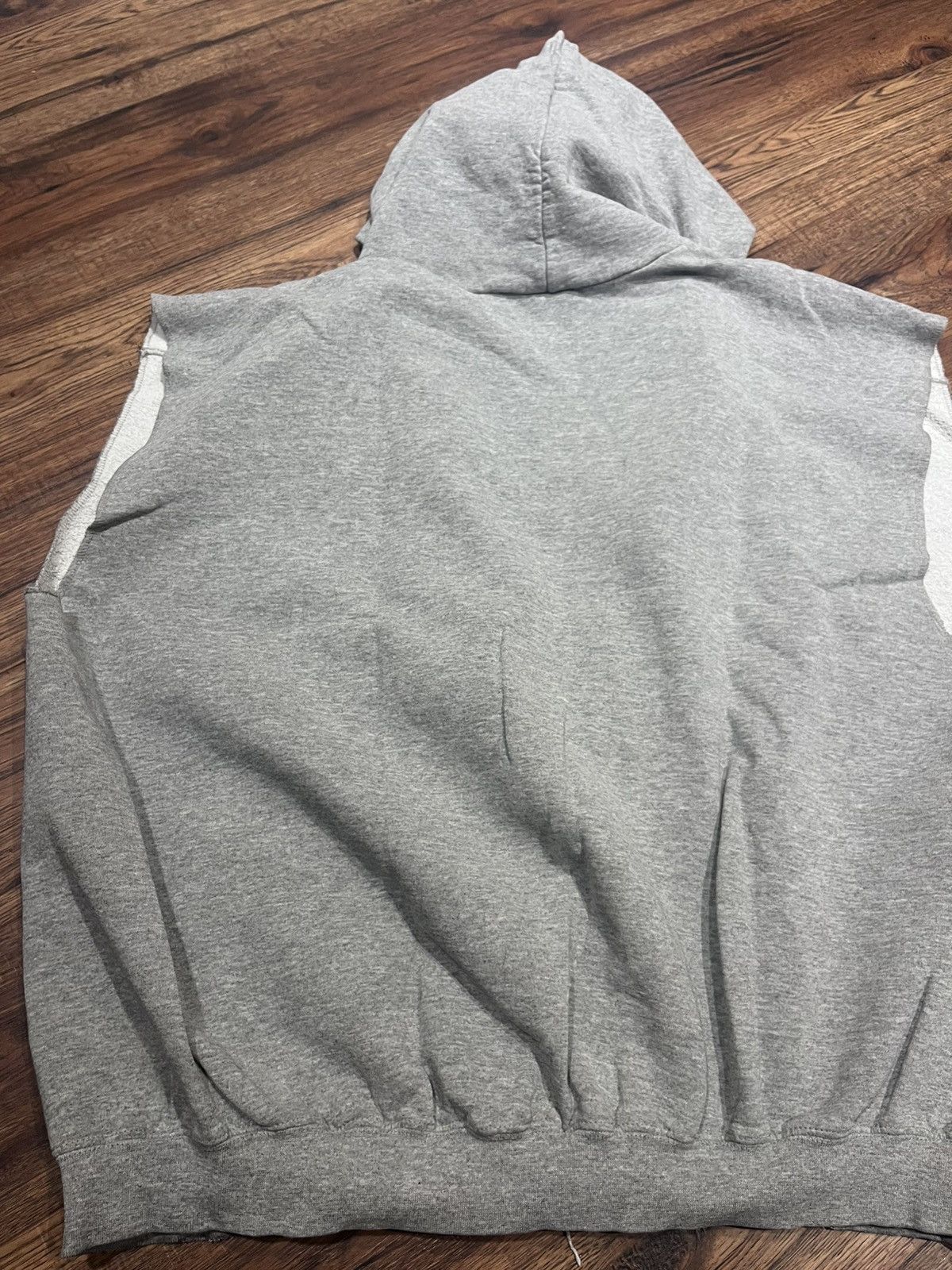 Nike Vintage Nike 90’s Gray Hoodie Cutoff Full Zip Hooded Sweater Size US XL / EU 56 / 4 - 6 Thumbnail