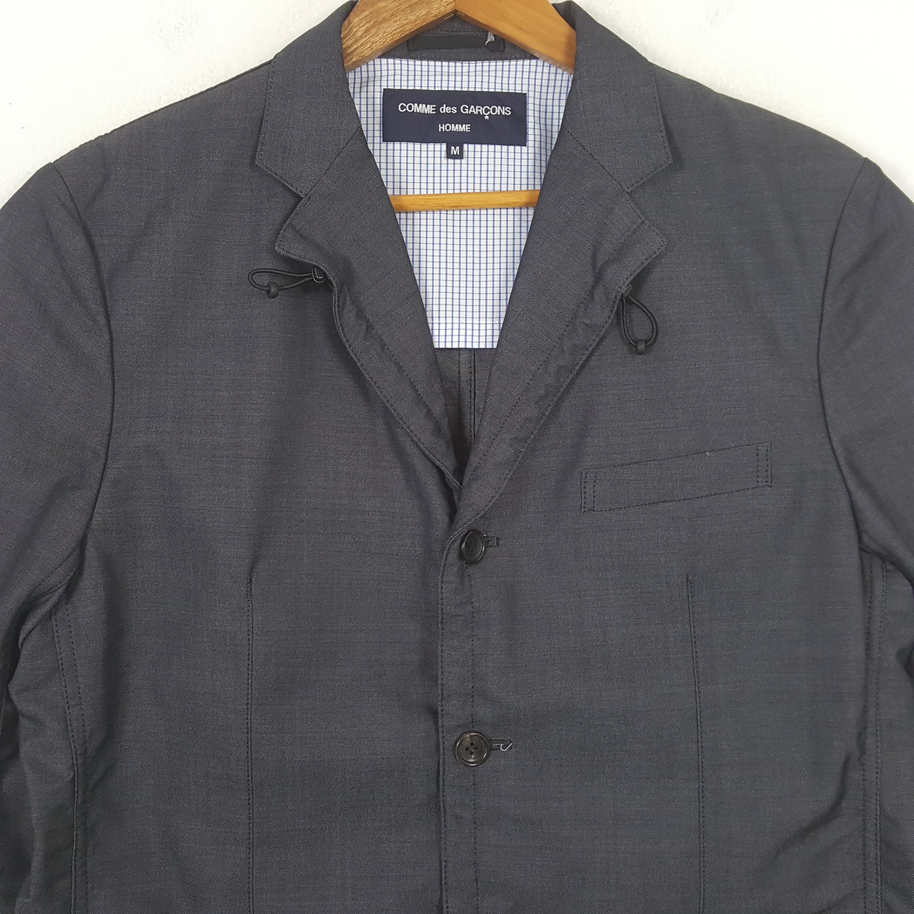 Comme des Garcons Homme Vintage COMME des GARÇONS HOMME Rare Design Blazer c282n28 Size 40S - 2 Thumbnail