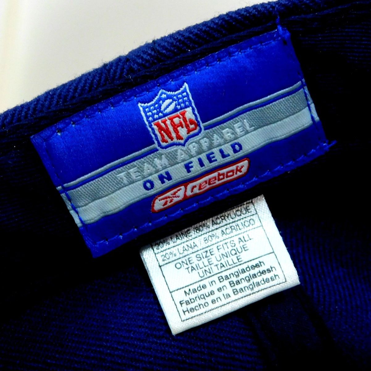 Reebok Y2K New England Patriots Hat Flying Elvis Logo Reebok Blue Size ONE SIZE - 7 Thumbnail