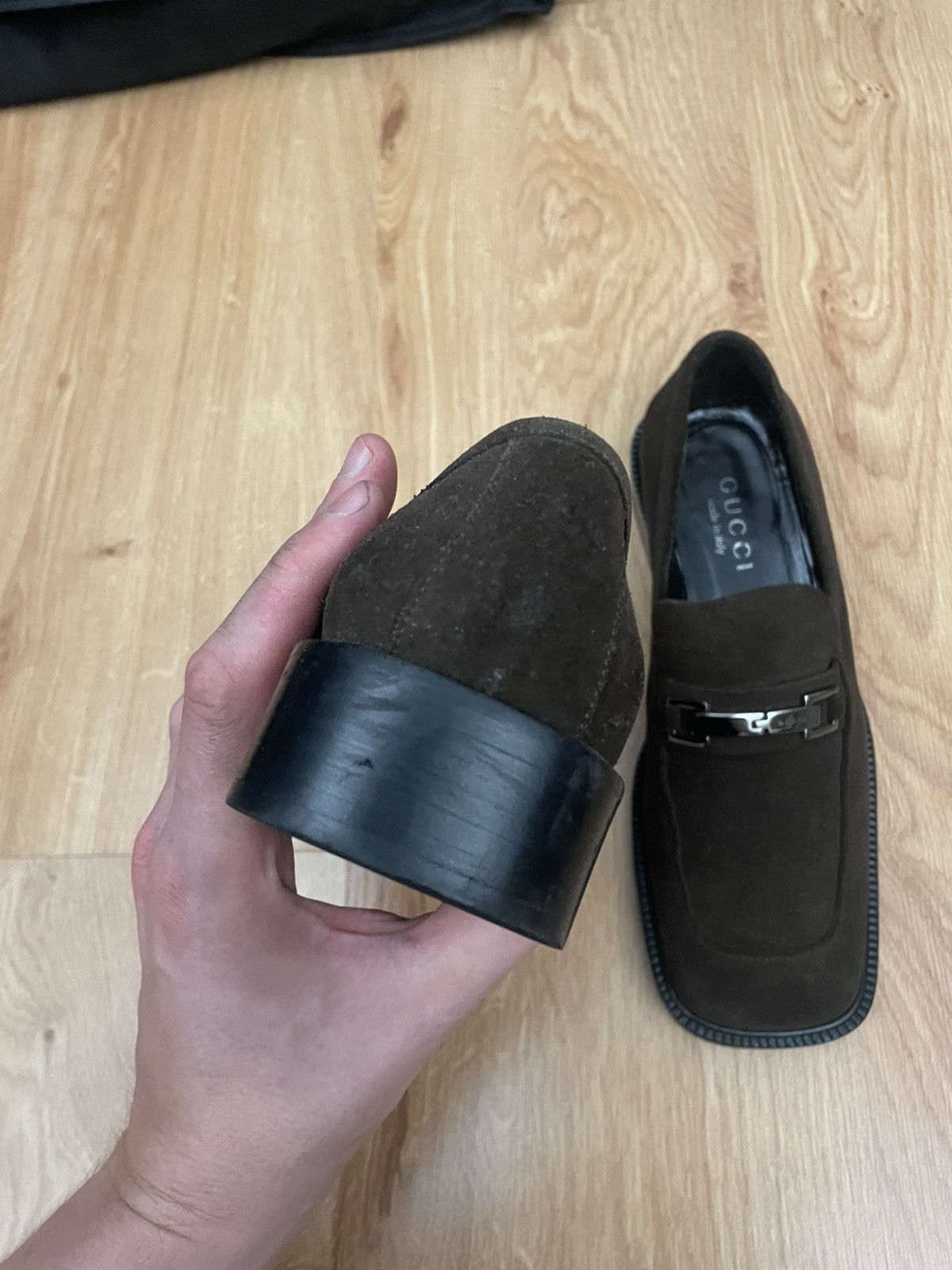 Prada Gucci Tom Ford velour leather loafers Size US 7 / IT 37 - 5 Thumbnail