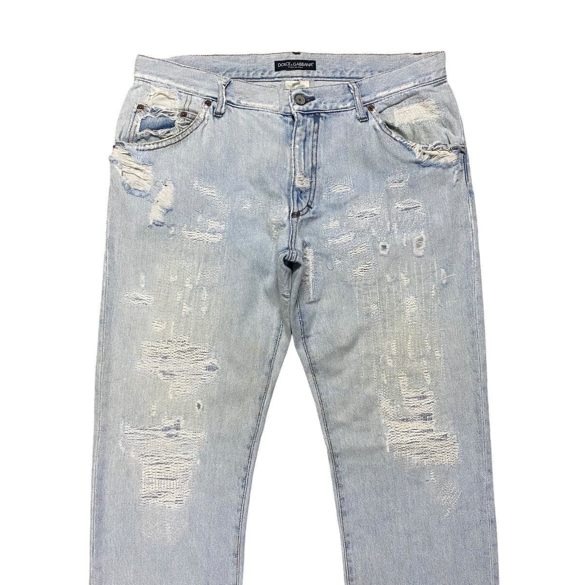 Dolce & Gabbana Dolce&Gabbana Repaired Denim Jeans Size US 32 / EU 48 - 3 Thumbnail