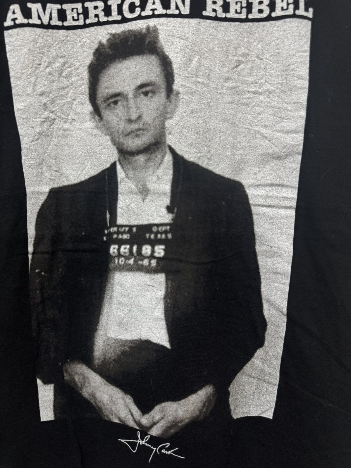 Band Tees Johnny Cash American Rebel Band Photo Tee Size US M / EU 48-50 / 2 - 2 Thumbnail