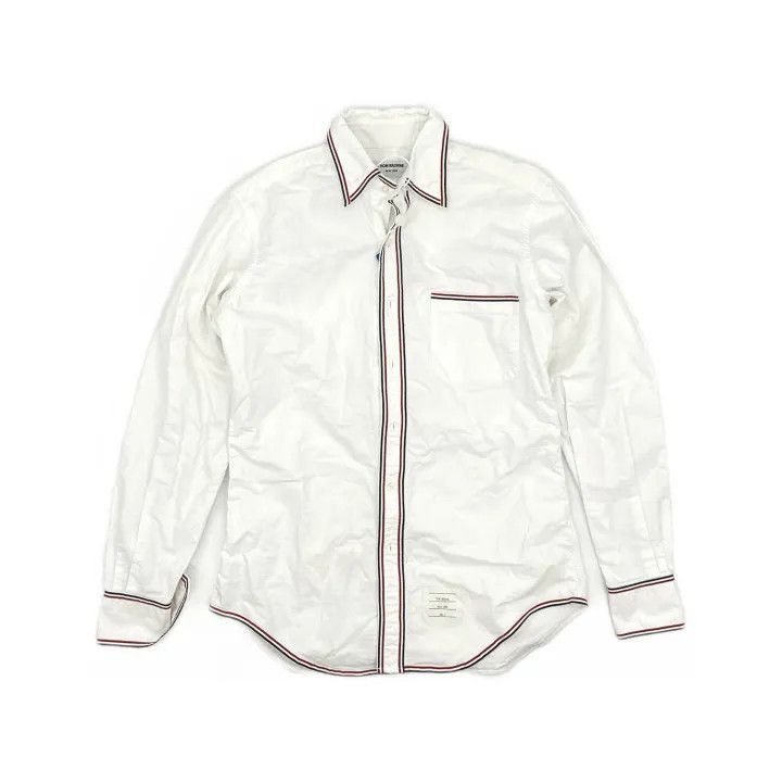 Thom Browne Thom Browne Striped Oxford Long Sleeve Shirt -2507 Size US S / EU 44-46 / 1 - 8 Thumbnail