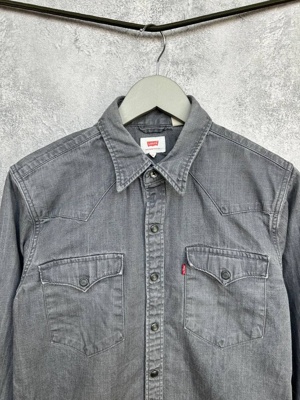Levi's Vintage Clothing Levi’s Western Denim Pearl Snap Shirt Vintage Y2K Washed Size US S / EU 44-46 / 1 - 4 Thumbnail