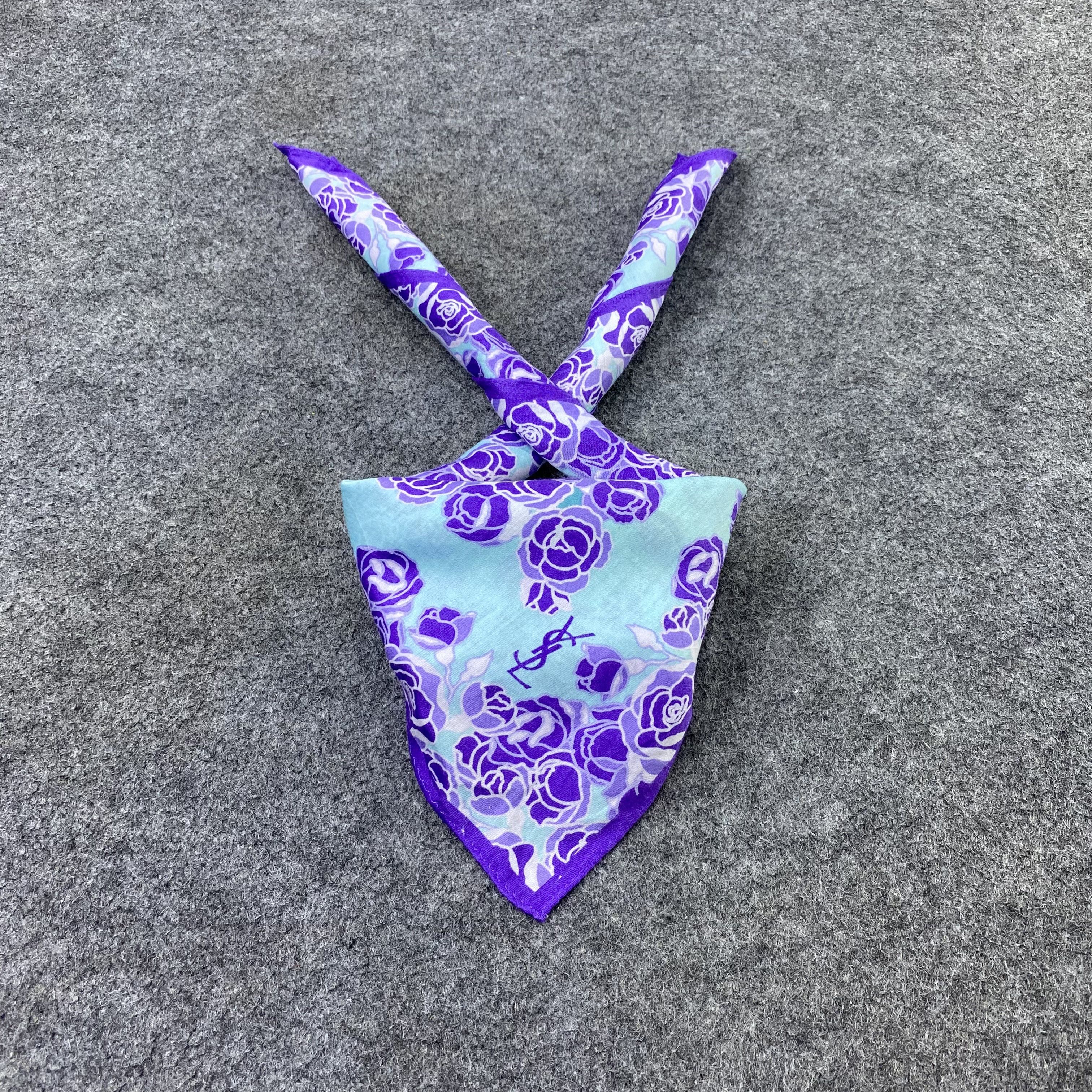 Yves Saint Laurent YSL Handkerchief / Bandana / Neckerchief-B2256 Size ONE SIZE - 2 Thumbnail