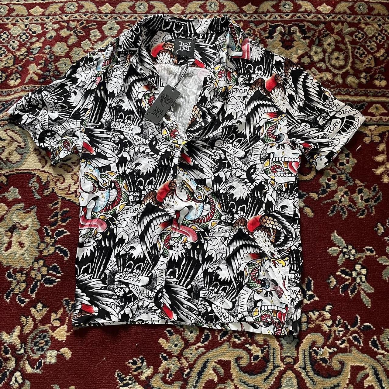 Ed Hardy Ed Hardy Tattoos Multicolor Shirt Size US S / EU 44-46 / 1 - 1 Thumbnail