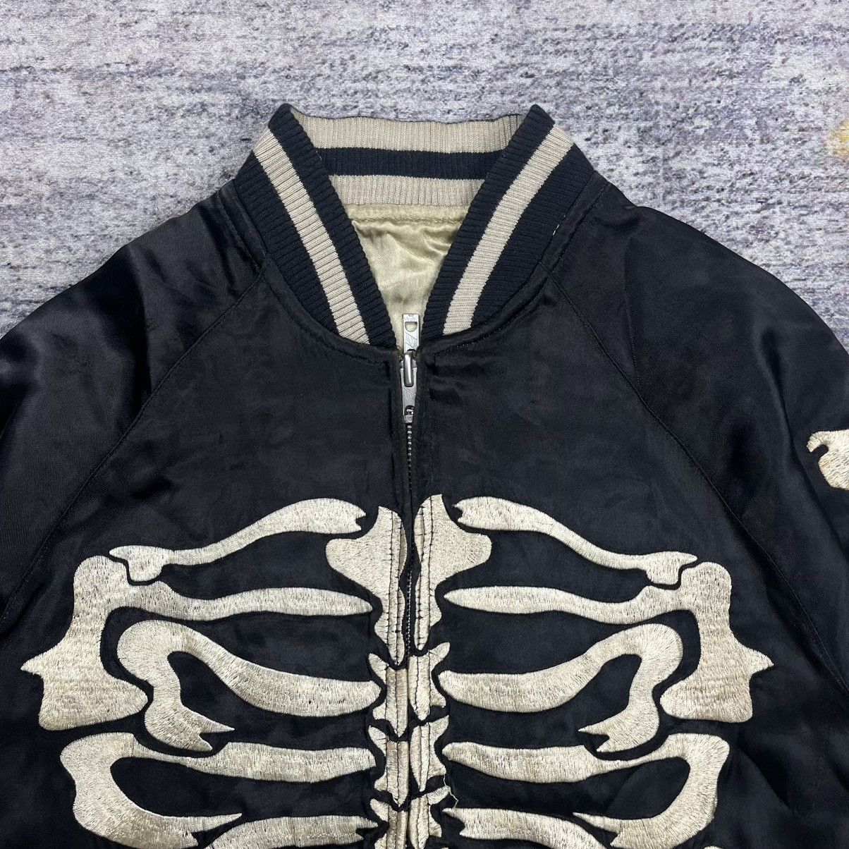 Kapital Back street crawler skeleton rayon souvenir sukajan jacket Size US M / EU 48-50 / 2 - 9 Thumbnail