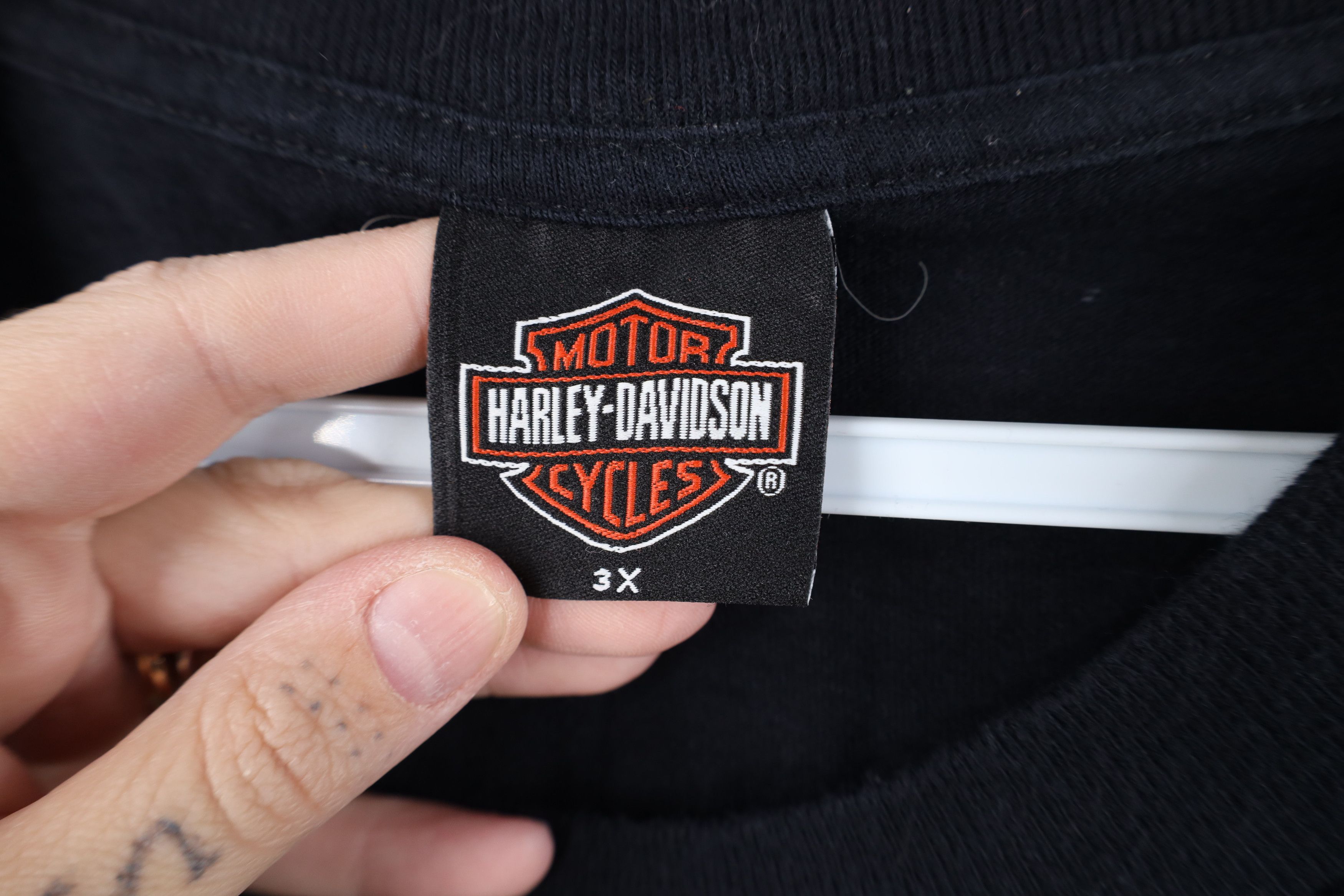 Harley Davidson Vintage Y2K 2000 Harley Davidson Logo New York T-Shirt USA Size US XXL / EU 58 / 5 - 9 Thumbnail