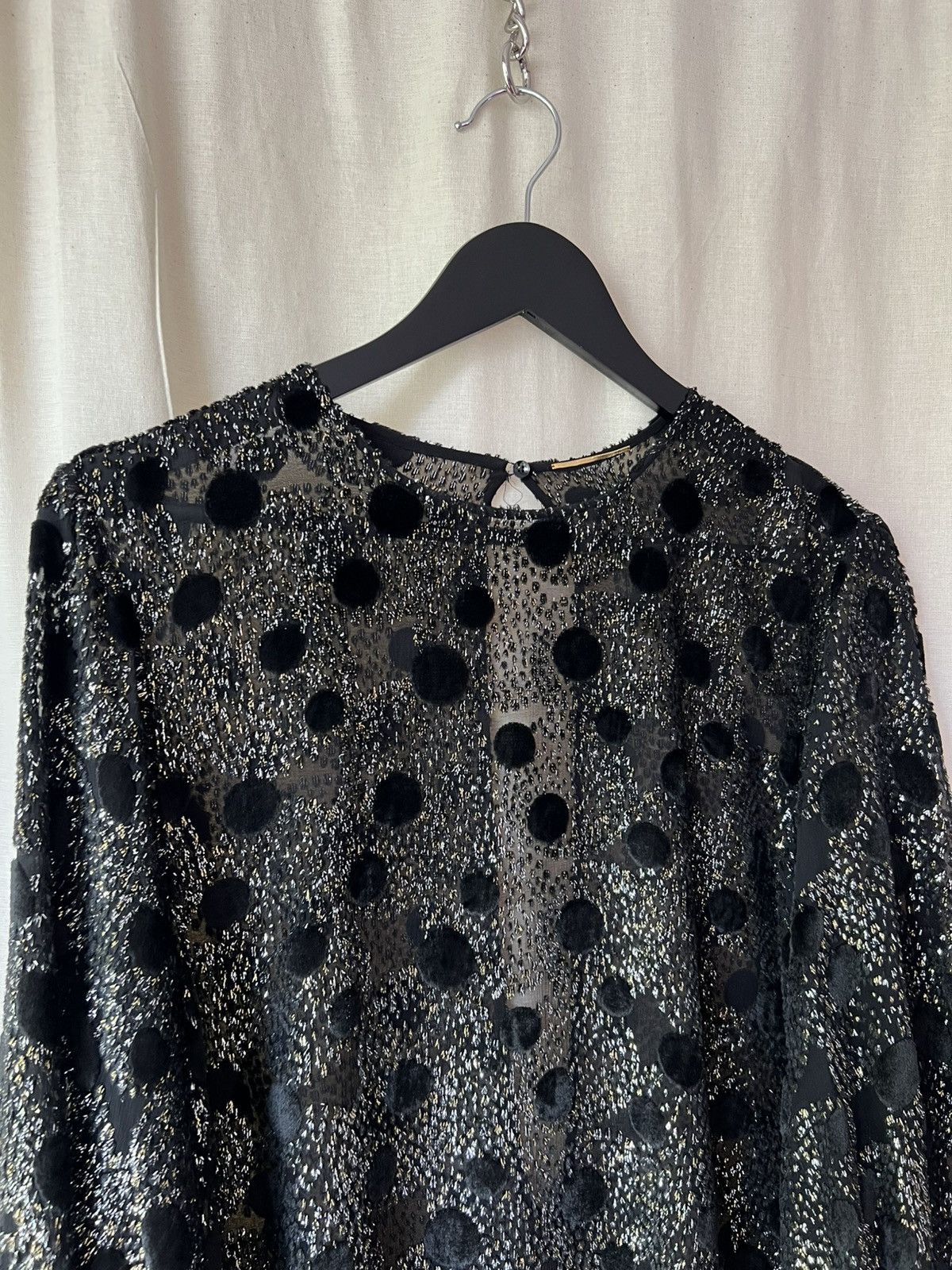 Saint Laurent Paris 2017 Saint Laurent Polka Dot Blouse Size M / US 6-8 / IT 42-44 - 2 Thumbnail