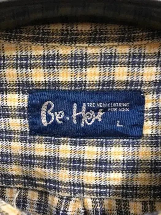 Flannel × Vintage Vintage Be.Hot Plaid Tartan Flannel Shirt 👕 Size US L / EU 52-54 / 3 - 3 Thumbnail