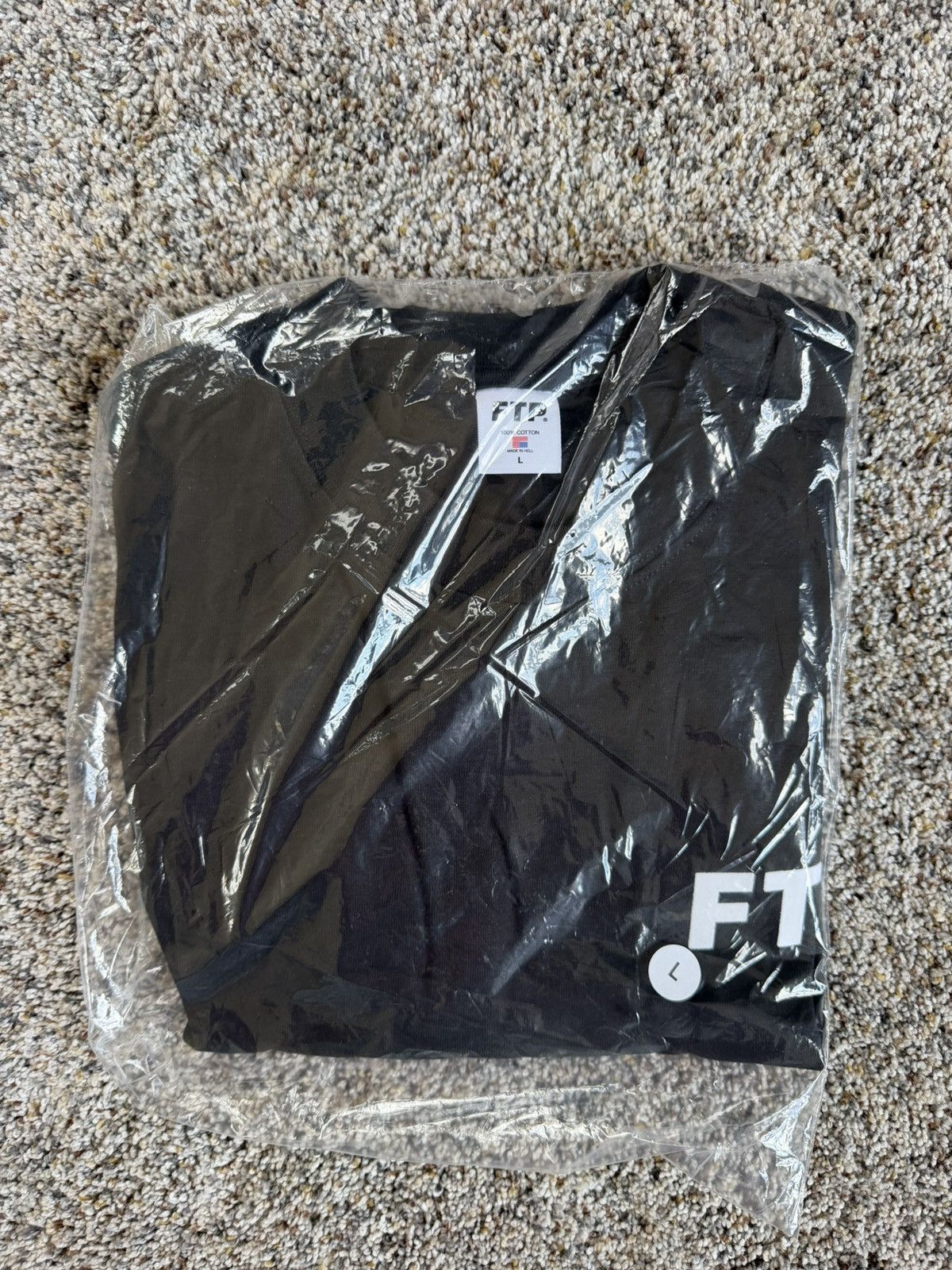 Fuck The Population FTP FUCKTHEPOPULATION Flocked logo tee BLACK sz Large Size US L / EU 52-54 / 3 - 3 Thumbnail