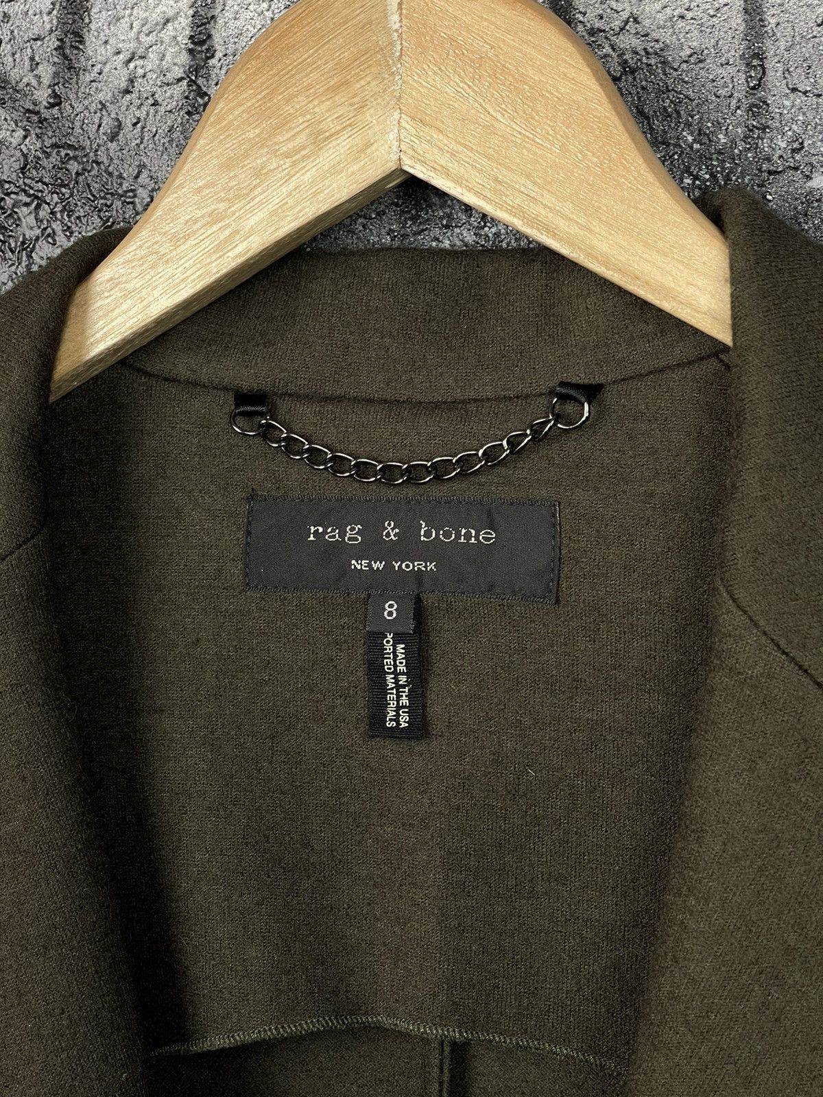 Rag & Bone Rag & Bone New York Wool Single Button Olive Blazer Women’s Size M / US 6-8 / IT 42-44 - 9 Thumbnail