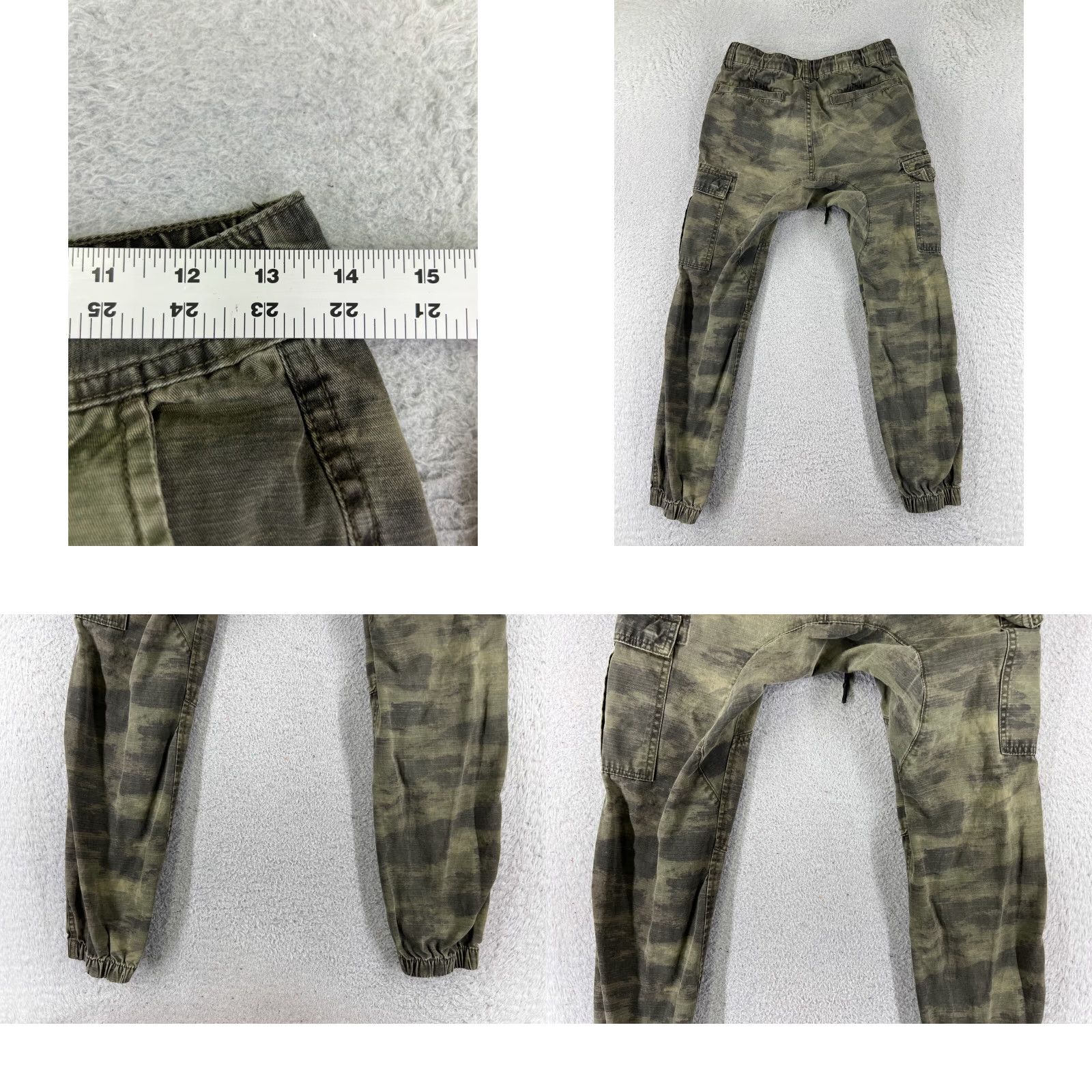Cotton On Cotton On Jeans Womens Camouflage Green 28 Denim 5-Pocket Tapered High Rise Cotton Blend Cargo Jogger Size 28" / US 6 / IT 42 - 9 Thumbnail