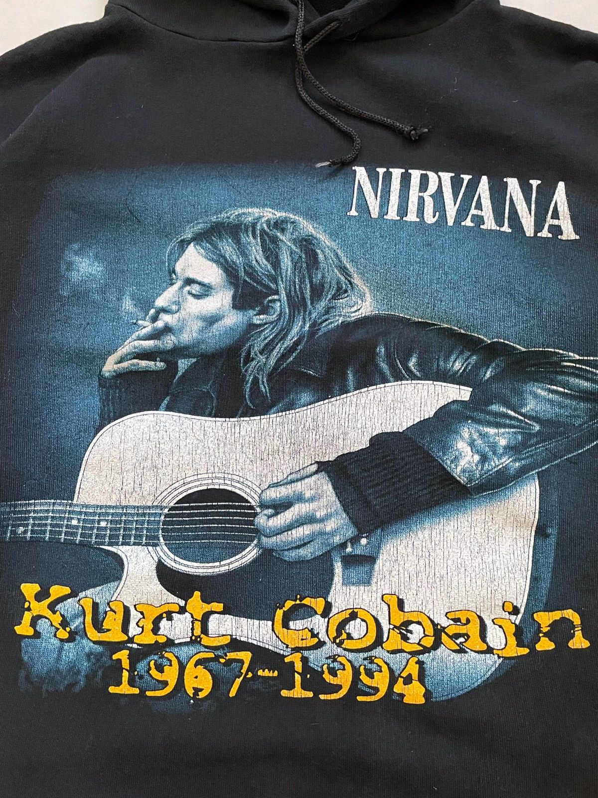 Nirvana × Vintage Vintage Kurt Cobain Nirvana hoodie 90s Size US XS / EU 42 / 0 - 7 Thumbnail