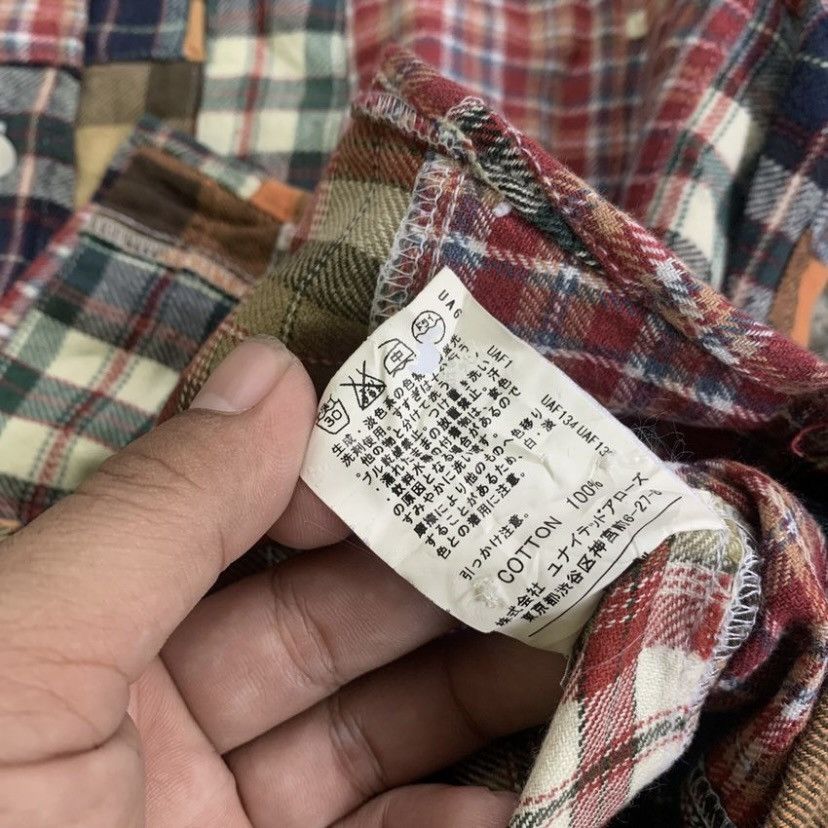 Japanese Brand UNITED ARROWS MULTIPLAID PATCHWORK BUTTON UP FLANNEL Size US M / EU 48-50 / 2 - 6 Thumbnail