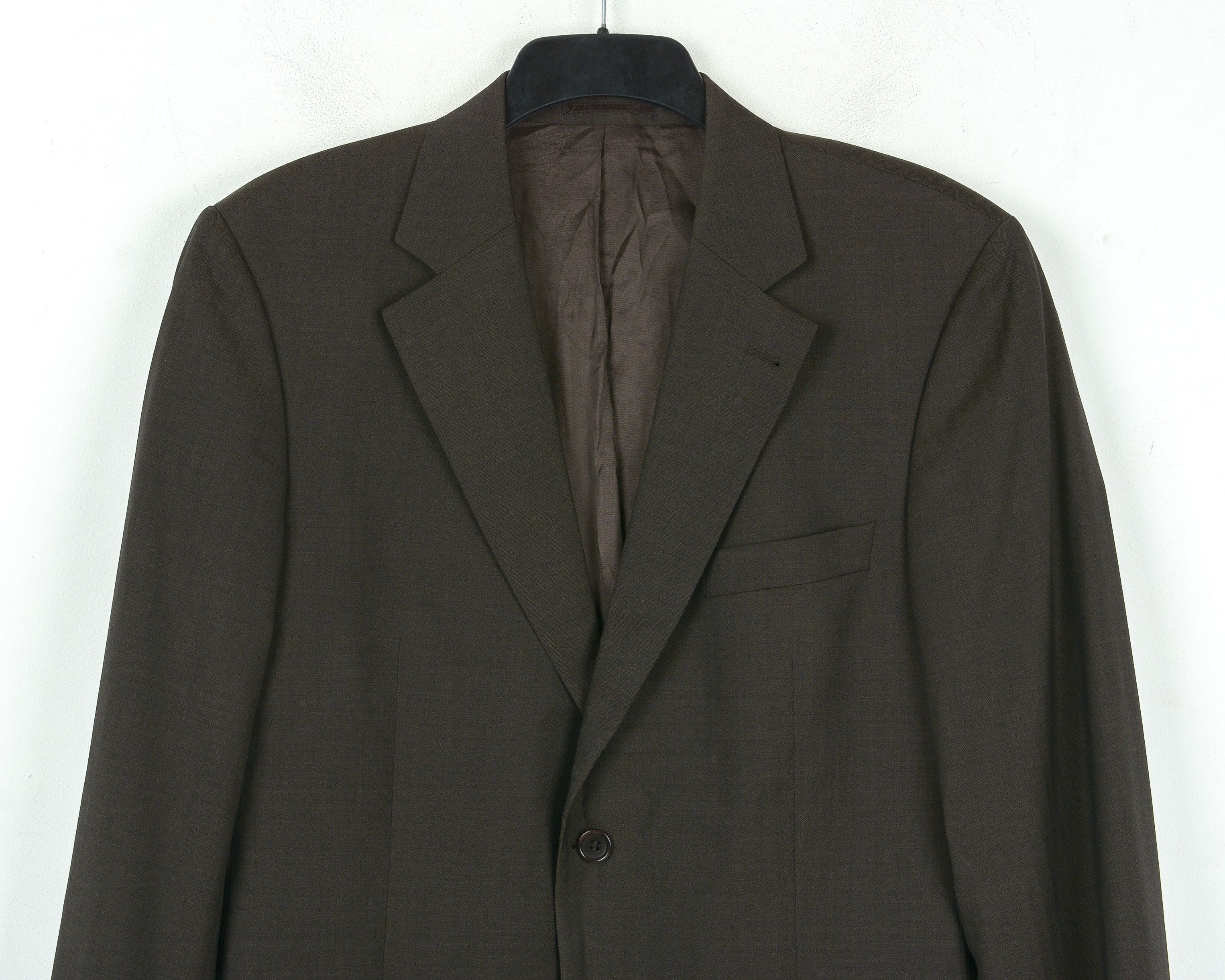Designer × Other BONACELLI Men Pinstriped Wool Blazer Coat Suit Jacket De 98 Size 40L - 2 Thumbnail
