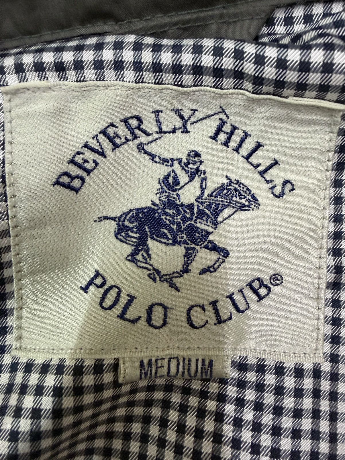 Beverly Hills Polo Club Vintage Beverly Hills Polo Club Chelered Lined Nylon Jacket Size US M / EU 48-50 / 2 - 9 Thumbnail