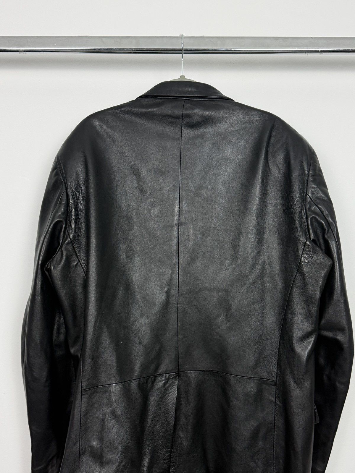 Gucci Gucci By Tom Ford A/W2002 Long Leather Blazer Jacket Size US L / EU 52-54 / 3 - 11 Thumbnail
