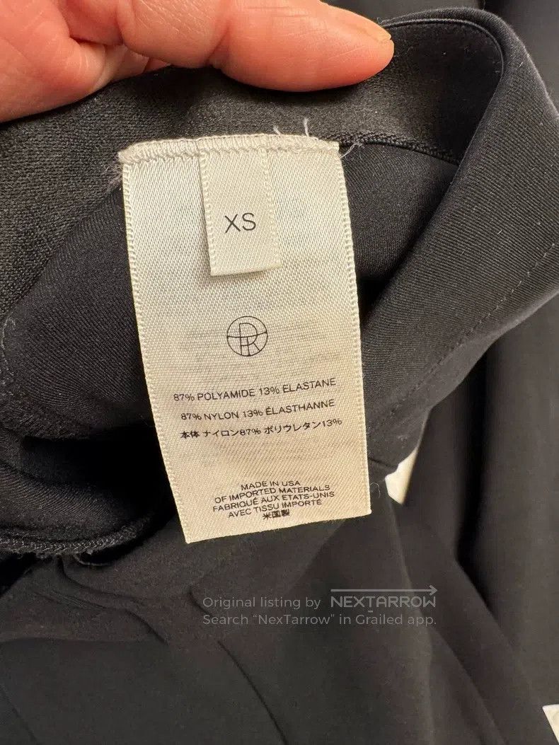 The Row The row size xs Black Straight Leg Split Pants Size 23" - 5 Thumbnail