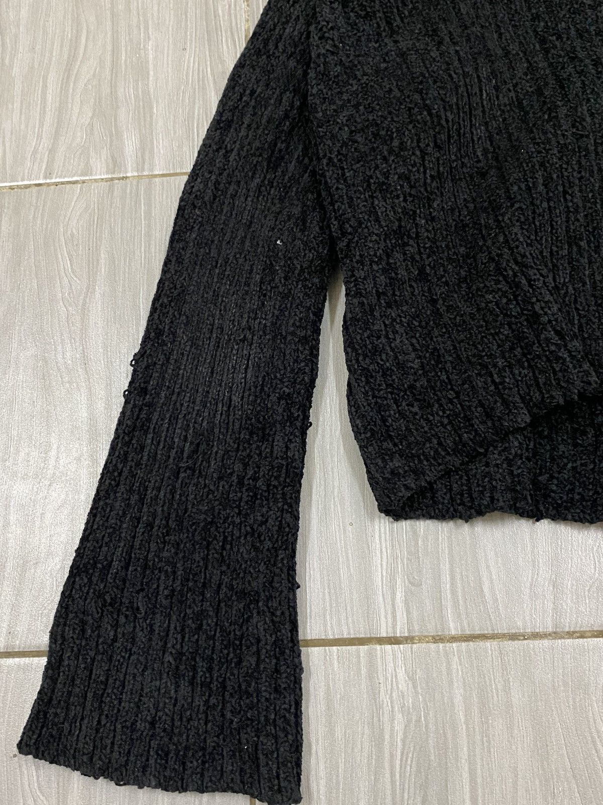 Comme des Garcons Comme des Garçons Tricot Vintage Black Boucle Knit Cardigan Size M / US 6-8 / IT 42-44 - 7 Thumbnail
