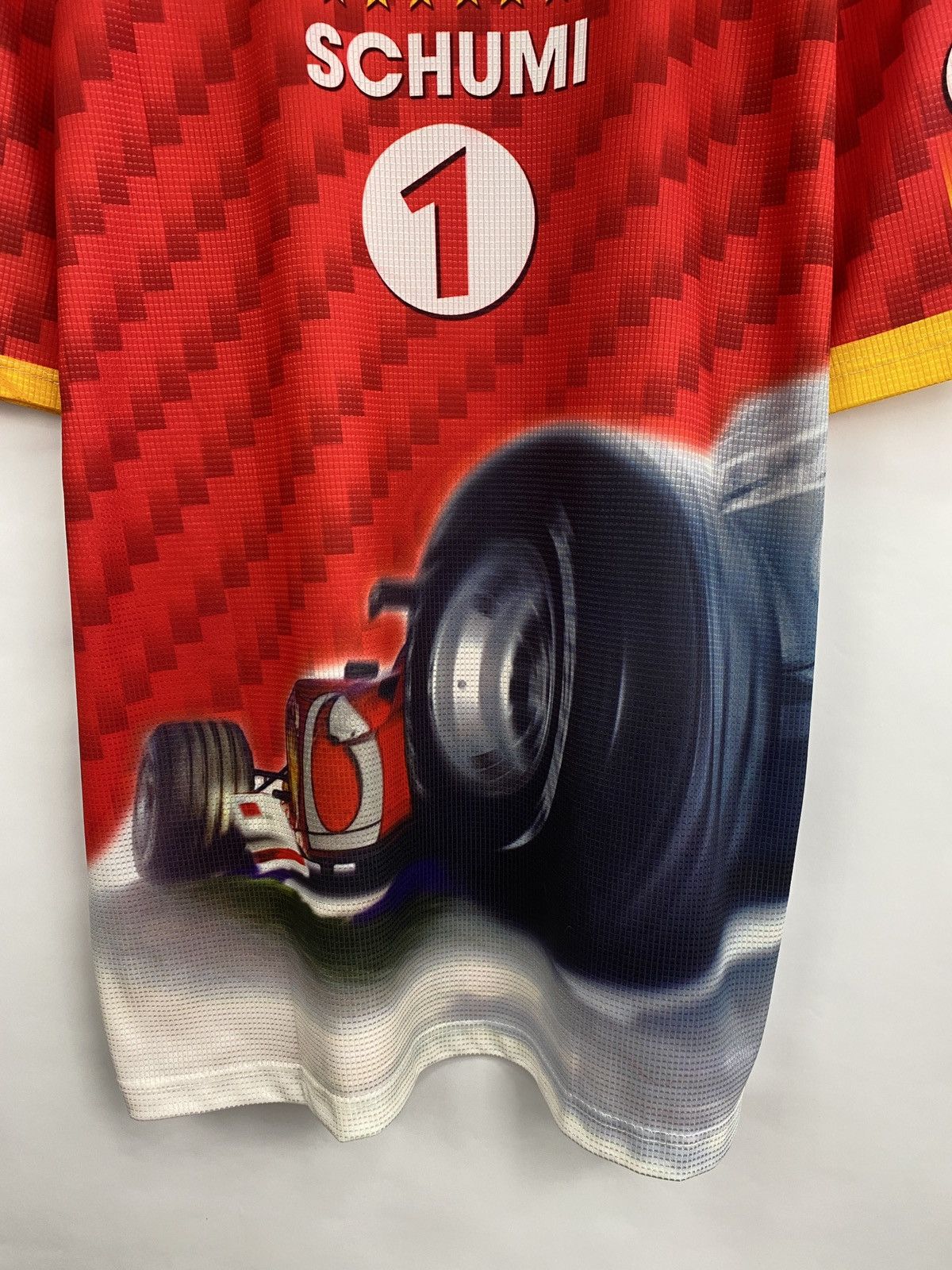 Ferrari Vintage 90s Michael Schumacher Schumi 1 Fan Jersey T-Shirt Size US L / EU 52-54 / 3 - 10 Thumbnail