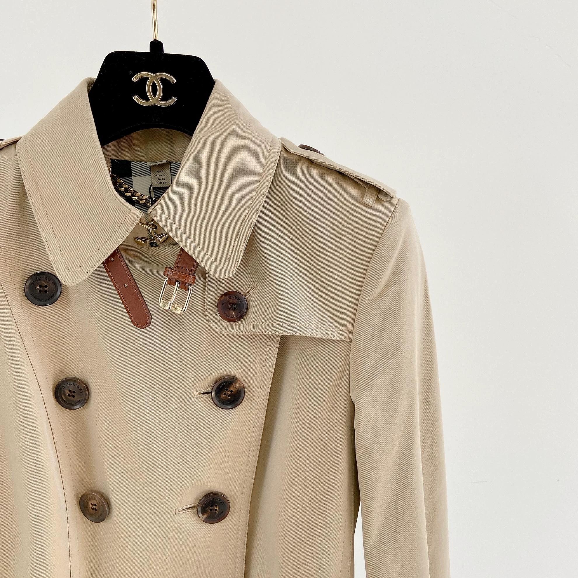 Burberry Burberry belted trench coat UK4 with tags used Size XS / US 0-2 / IT 36-38 - 4 Thumbnail