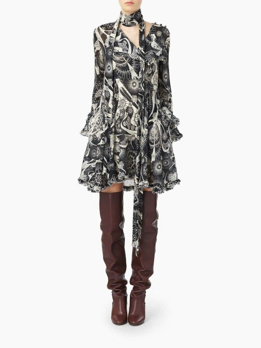 Chloe 2018 Chloe floral ruffle dress Size S / US 4 / IT 40 - 10 Thumbnail