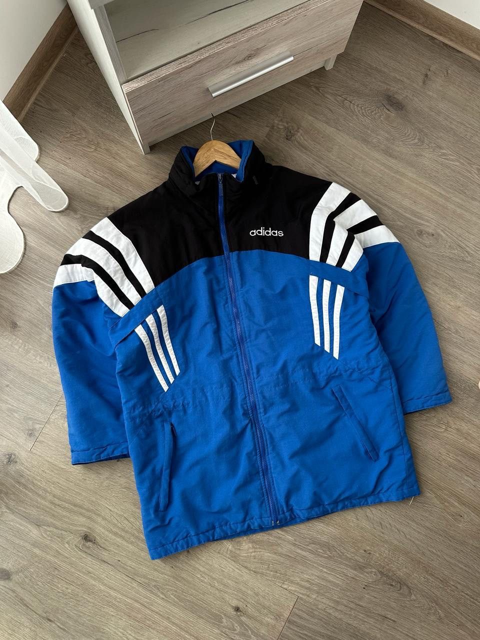 Adidas × Vintage Vintage Adidas Retro Blue 90’s Distressed Jacket Size US L / EU 52-54 / 3 - 2 Thumbnail
