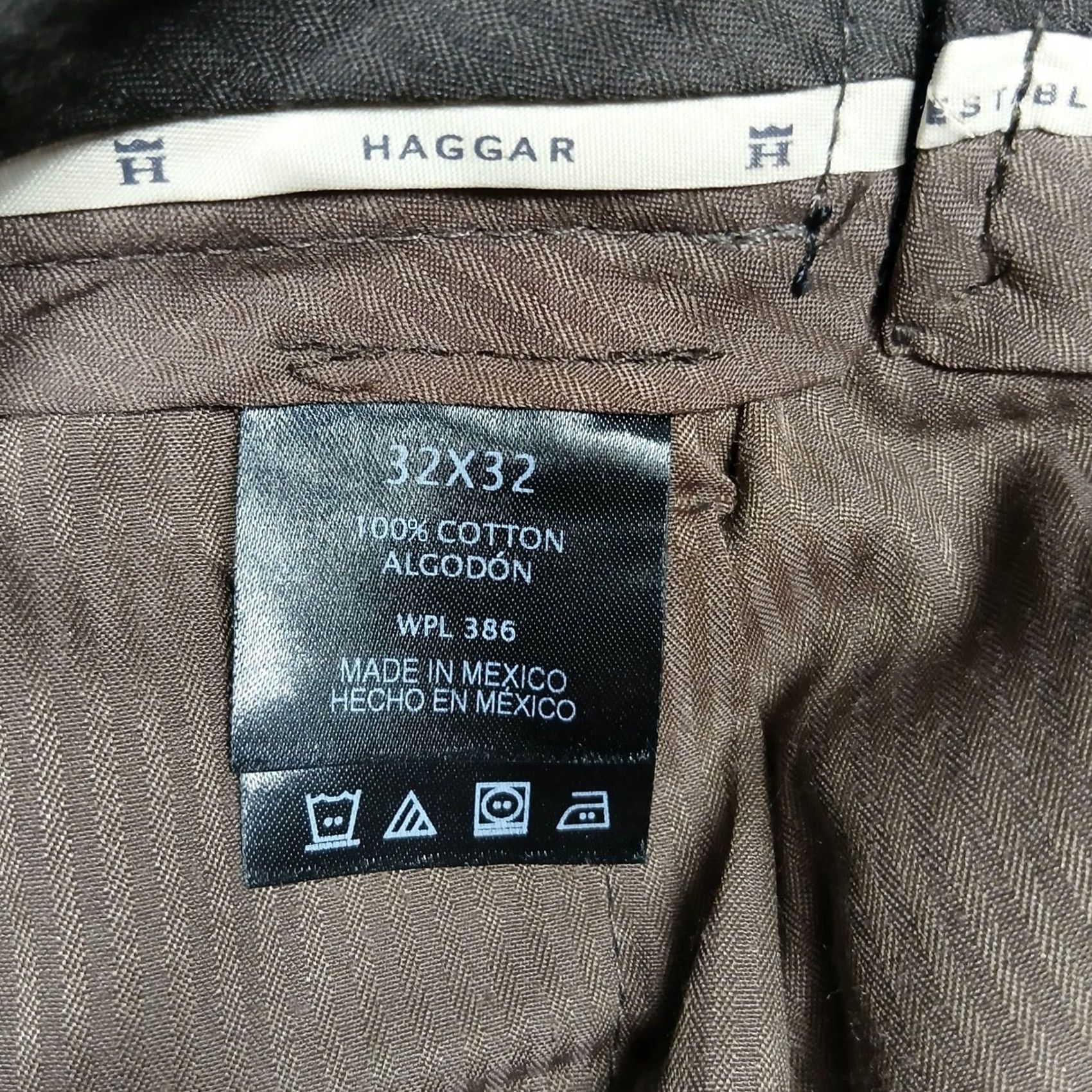 Haggar Haggar No Iron Khaki Pants Men's 32x32 Black Classic Fit NWT Size US 32 / EU 48 - 6 Thumbnail